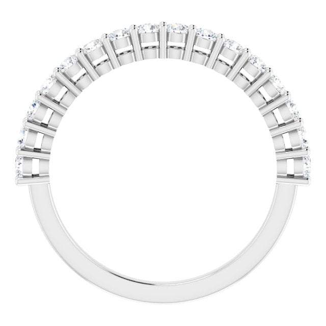 0.48 ct. Round Cut Diamond Wedding Band-VIRABYANI